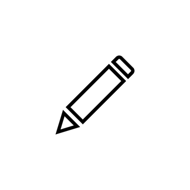 Icono de vector de lápiz
