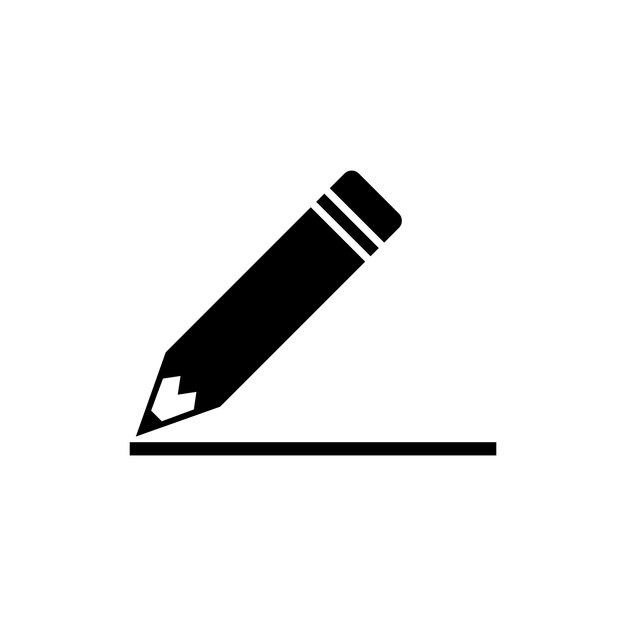 Icono de vector de lápiz