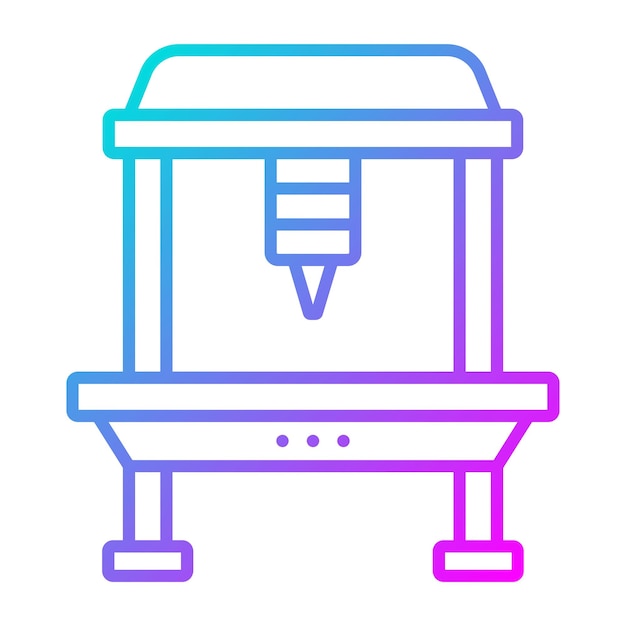 El icono del vector láser de plasma se puede utilizar para el conjunto de iconos de procesos industriales