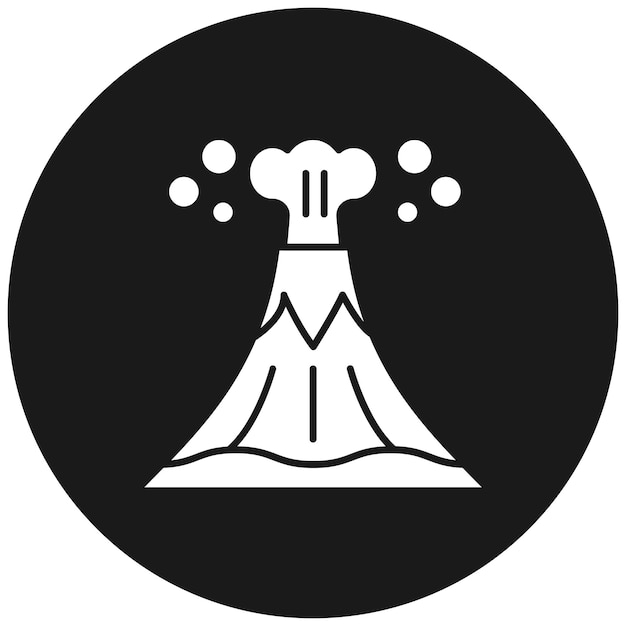 El icono del vector de lava se puede usar para el conjunto de iconos de desastres naturales