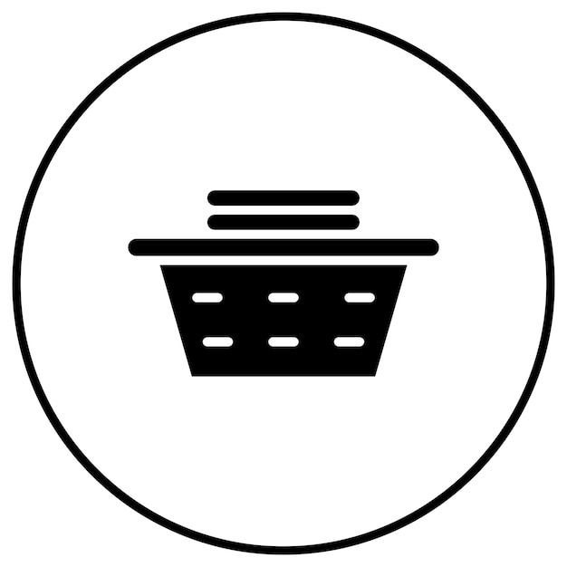 El icono del vector de lavandería se puede usar para el conjunto de iconos de limpieza de la casa
