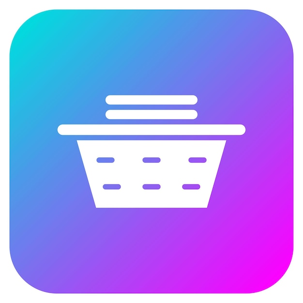 El icono del vector de lavandería se puede usar para el conjunto de iconos de limpieza de la casa