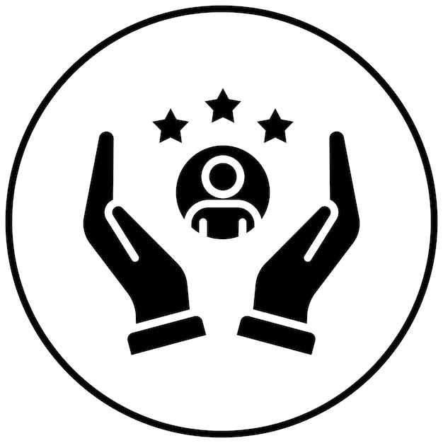 El icono del vector de lealtad del cliente se puede utilizar para el conjunto de iconos de Business Analytics