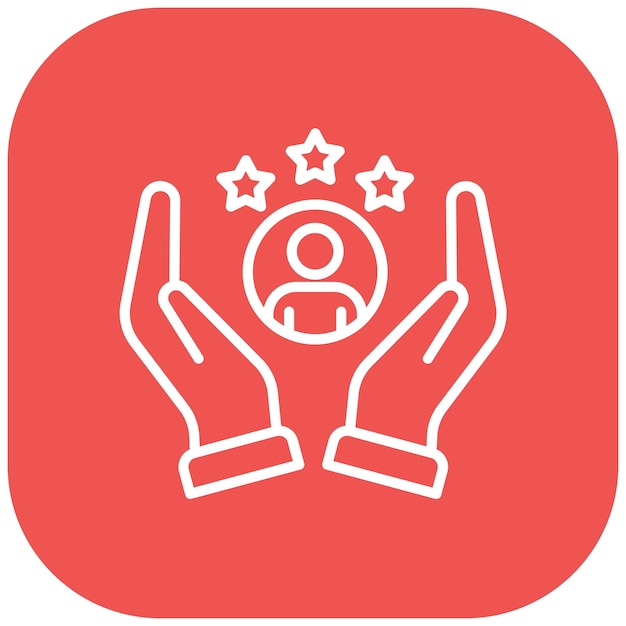 El icono del vector de lealtad del cliente se puede utilizar para el conjunto de iconos de Business Analytics