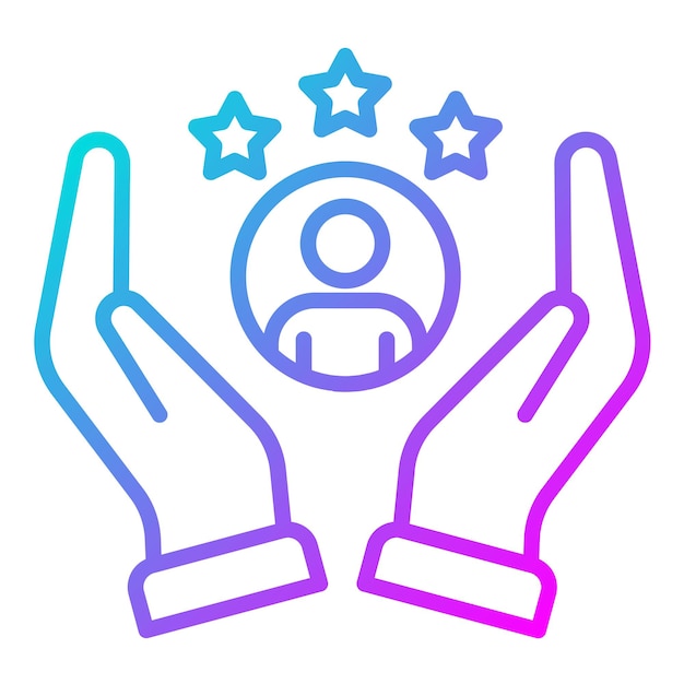 El icono del vector de lealtad del cliente se puede utilizar para el conjunto de iconos de Business Analytics