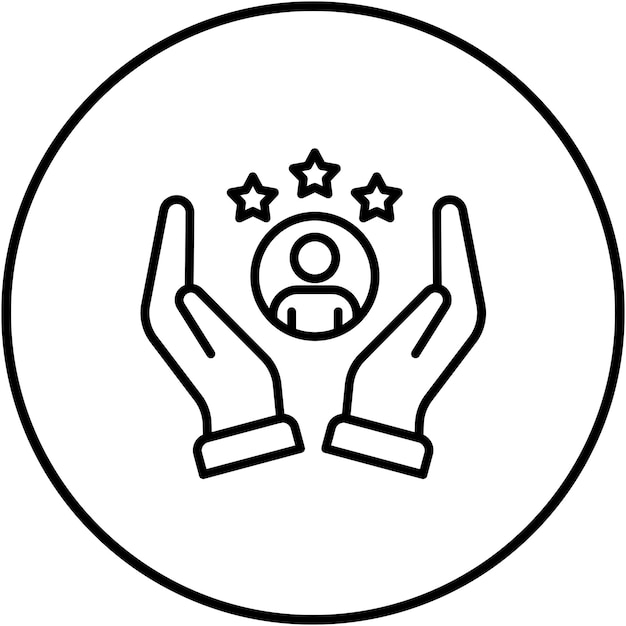 El icono del vector de lealtad del cliente se puede utilizar para el conjunto de iconos de Business Analytics