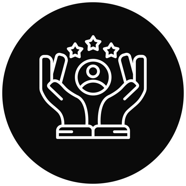El icono del vector de lealtad a la marca se puede utilizar para el conjunto de iconos de la encuesta