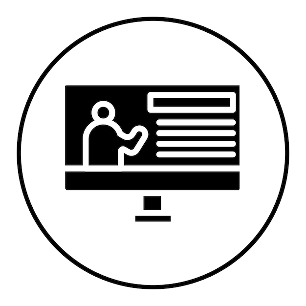 El icono del vector de la lección se puede usar para el conjunto de iconos de vuelta a la escuela