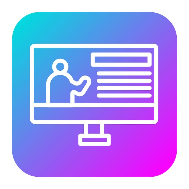 El icono del vector de la lección se puede usar para el conjunto de iconos de vuelta a la escuela