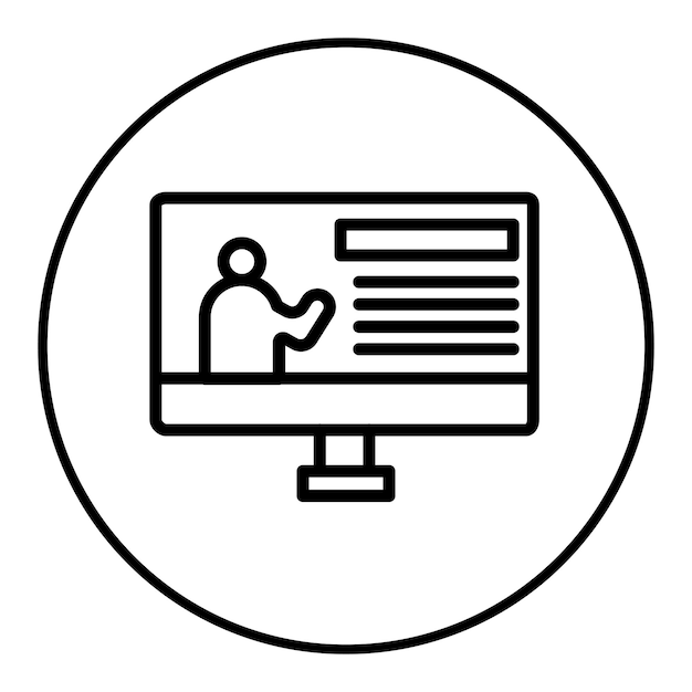 El icono del vector de la lección se puede usar para el conjunto de iconos de vuelta a la escuela