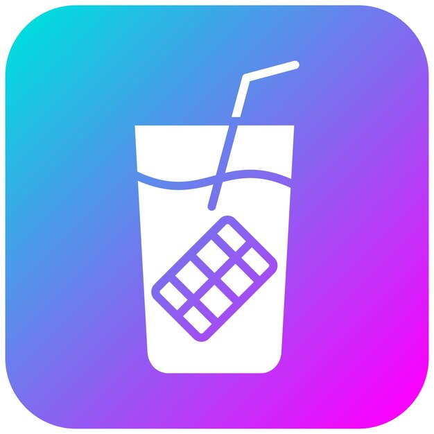 El icono del vector de la leche de chocolate se puede utilizar para el conjunto de iconos de bebidas