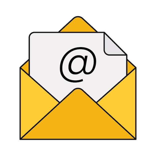 icono de vector de lectura de correo