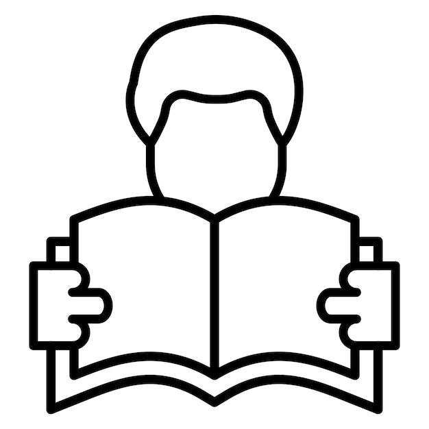 El icono del vector de lectura se puede utilizar para el conjunto de iconos de comodidad