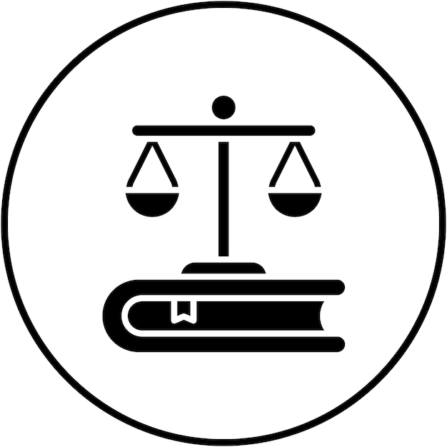 El icono del vector de la legislación se puede utilizar para el conjunto de iconos de emprendimiento
