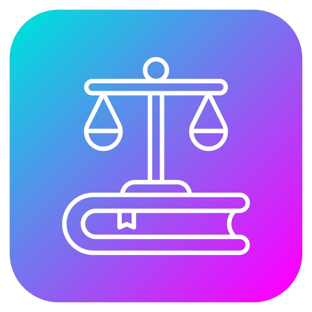 El icono del vector de la legislación se puede utilizar para el conjunto de iconos de emprendimiento