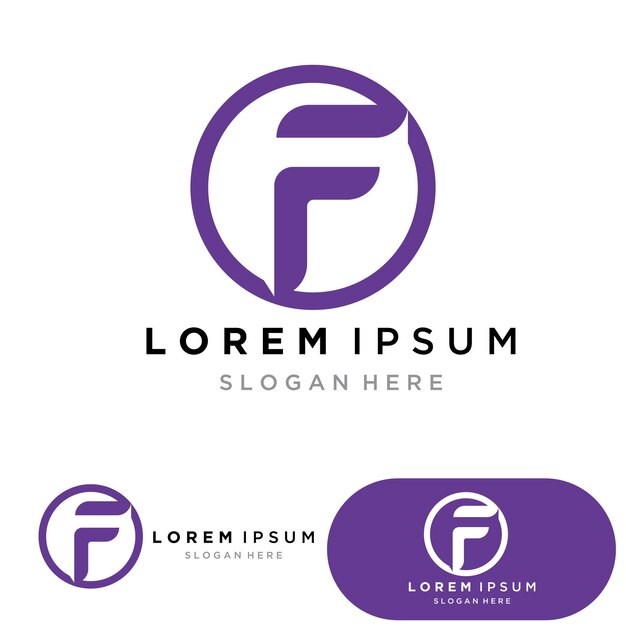 Icono de vector de letra F