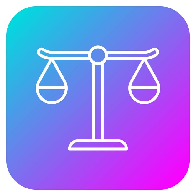 El icono del vector de la ley se puede usar para el conjunto de iconos de inmigración