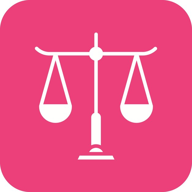 El icono del vector de la ley se puede utilizar para el conjunto de iconos de educación