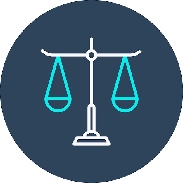 El icono del vector de la ley se puede utilizar para el conjunto de iconos de educación