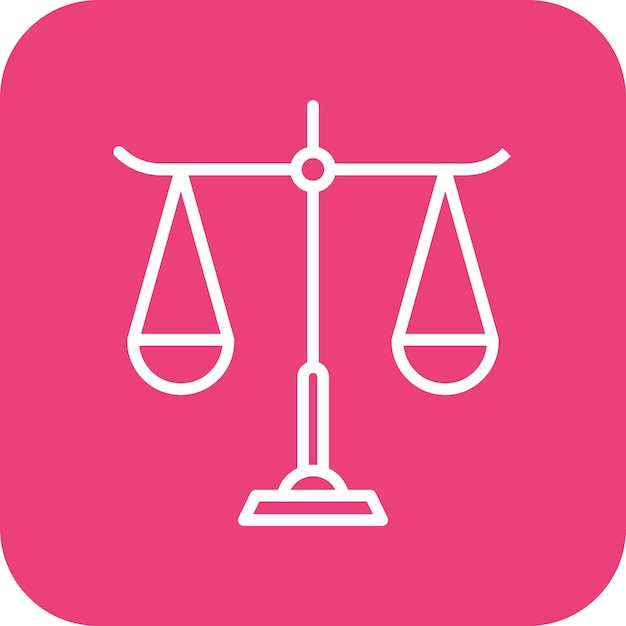 El icono del vector de la ley se puede utilizar para el conjunto de iconos de educación