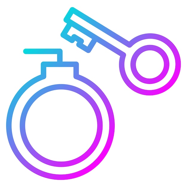 El icono del vector de liberación se puede usar para el conjunto de iconos de prisión