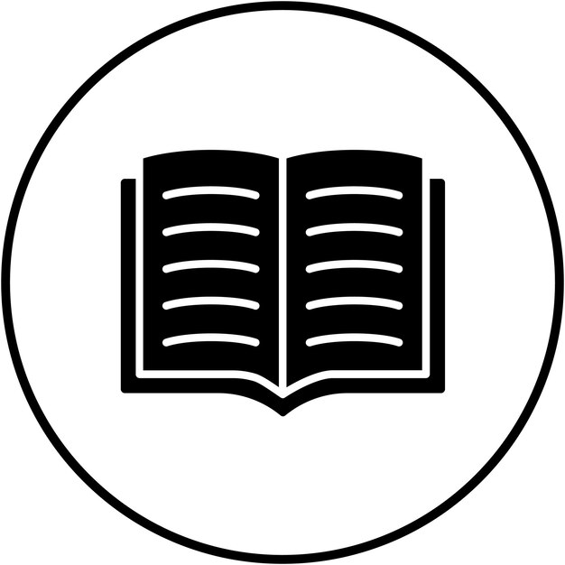Icono de vector de libro abierto Se puede usar para el conjunto de iconos de aprendizaje