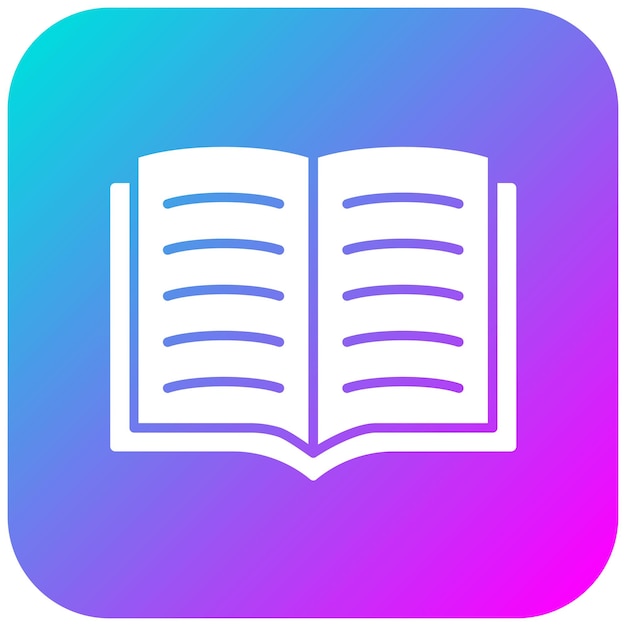 Icono de vector de libro abierto Se puede usar para el conjunto de iconos de aprendizaje