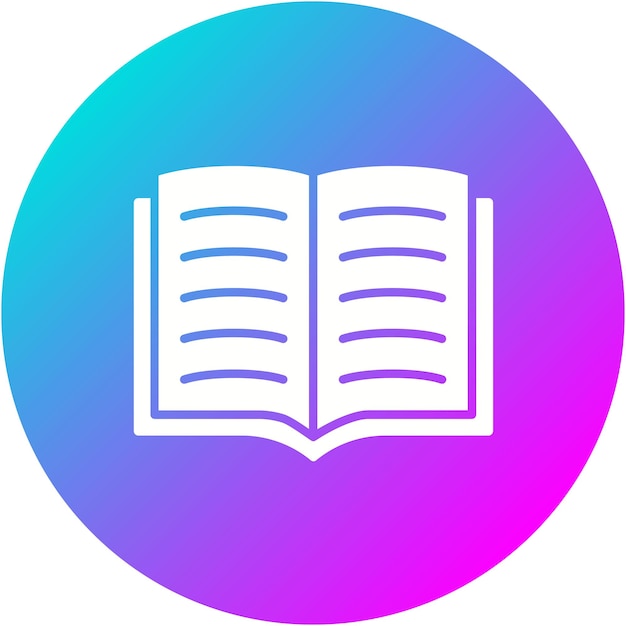 Icono de vector de libro abierto Se puede usar para el conjunto de iconos de aprendizaje