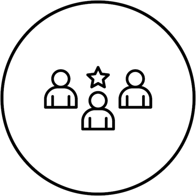 El icono del vector de liderazgo se puede utilizar para el conjunto de iconos de rasgos de personalidad