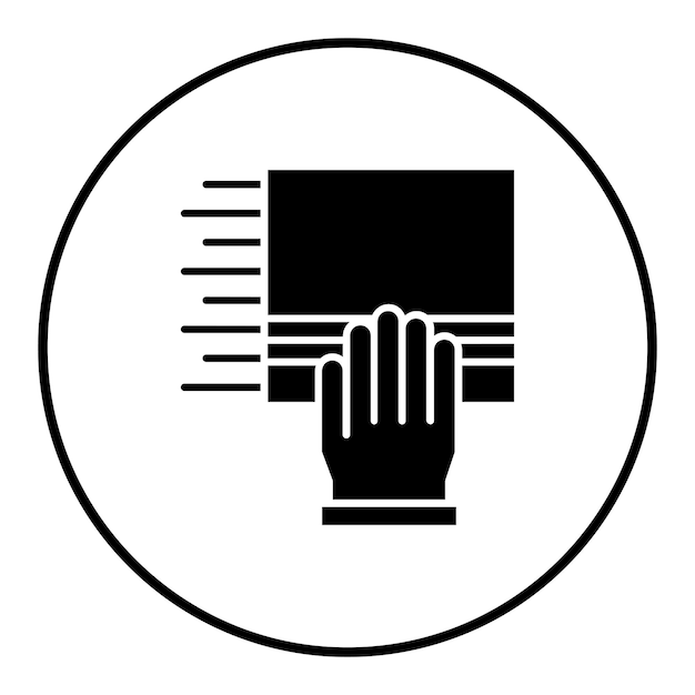 El icono del vector de limpieza se puede utilizar para el conjunto de iconos de la rutina de higiene