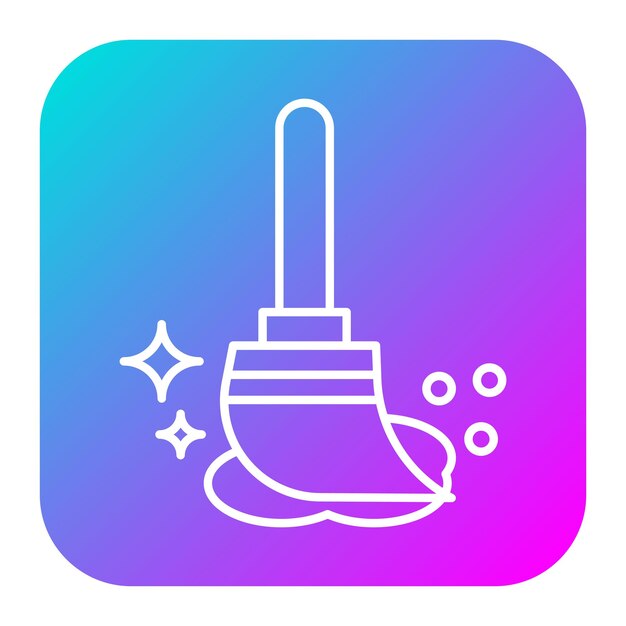 El icono del vector de limpieza se puede utilizar para el conjunto de iconos de la rutina de higiene