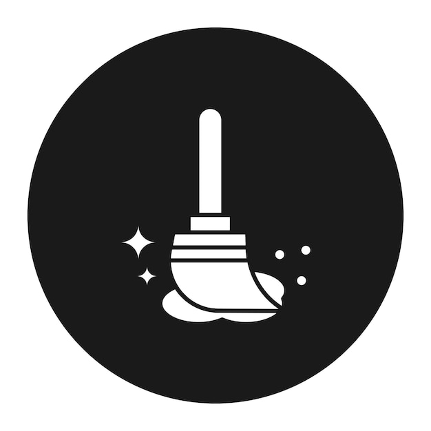 El icono del vector de limpieza se puede utilizar para el conjunto de iconos de la rutina de higiene