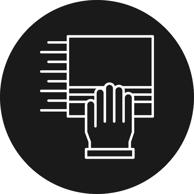 El icono del vector de limpieza se puede utilizar para el conjunto de iconos de la rutina de higiene