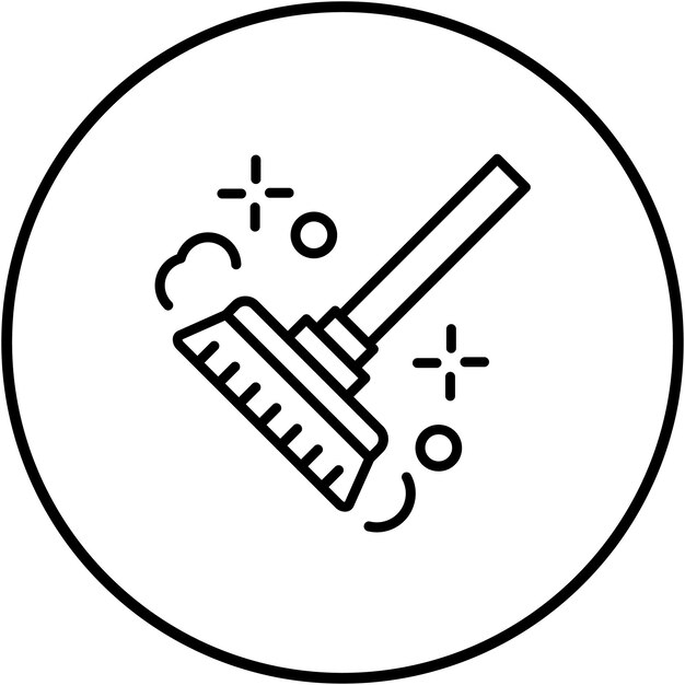 El icono del vector de limpieza se puede utilizar para la limpieza y el conjunto de iconos de despojo
