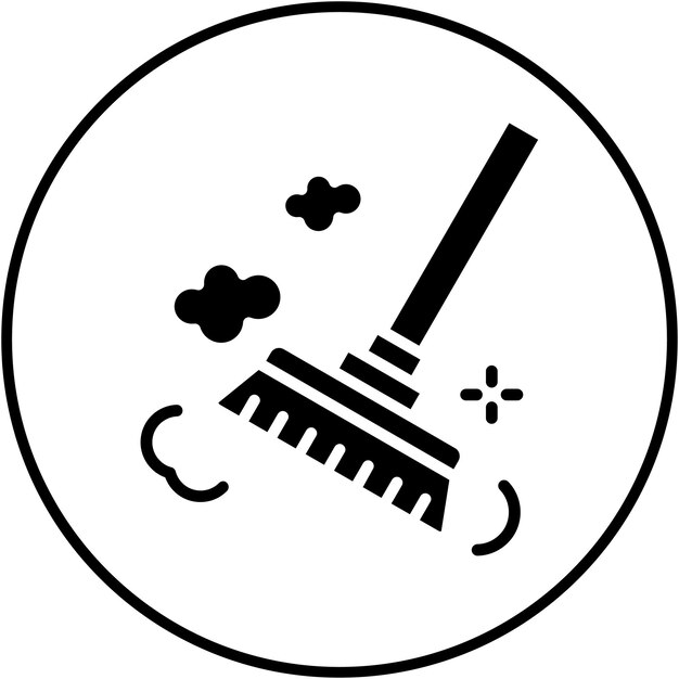 El icono del vector de limpieza se puede utilizar para la limpieza y el conjunto de iconos de limpiezo