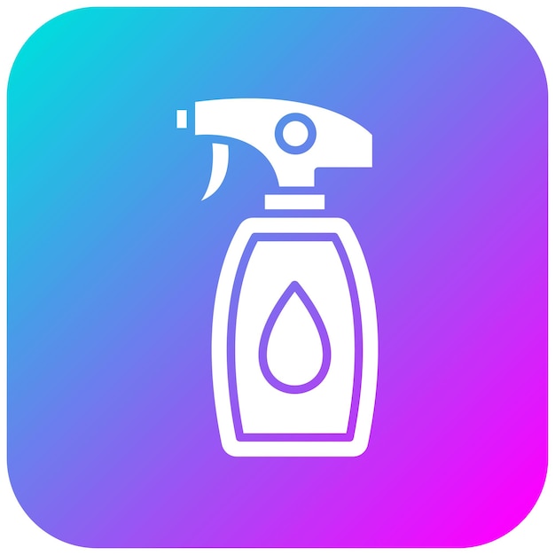 El icono del vector de limpieza de pulverización se puede utilizar para el conjunto de iconos de artículos para el hogar