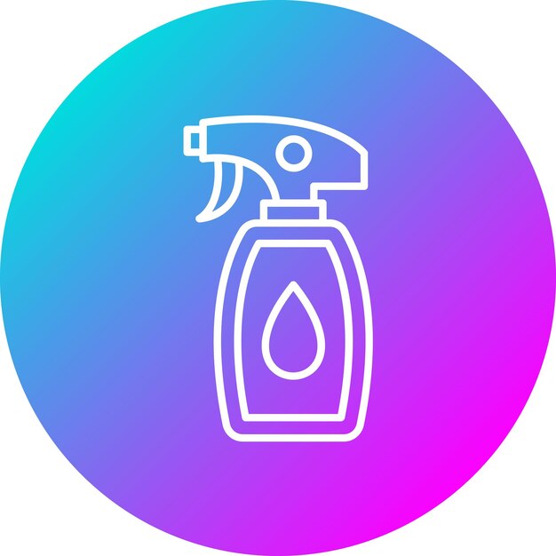 El icono del vector de limpieza de pulverización se puede utilizar para el conjunto de iconos de artículos para el hogar