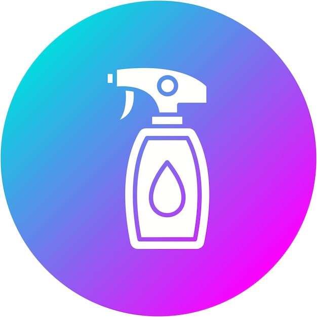 El icono del vector de limpieza de pulverización se puede utilizar para el conjunto de iconos de artículos para el hogar