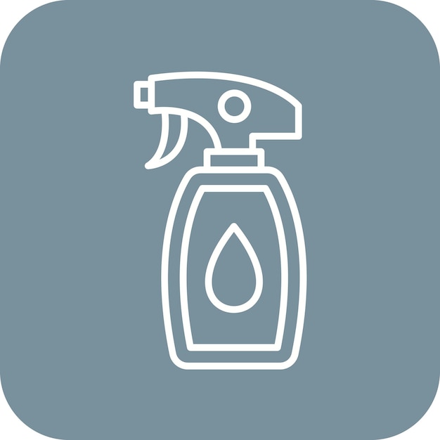El icono del vector de limpieza de pulverización se puede utilizar para el conjunto de iconos de artículos para el hogar