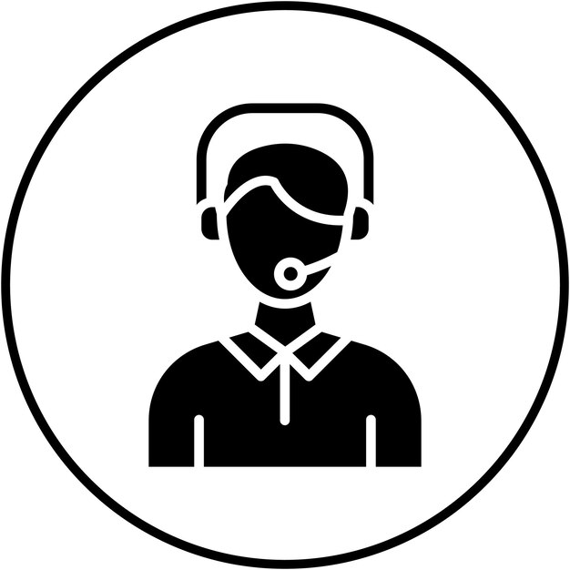 El icono del vector de llamada de servicio se puede utilizar para el conjunto de iconos de compras y comercio electrónico