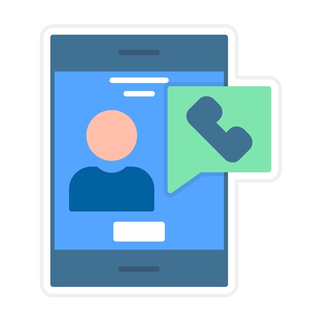 El icono del vector de llamadas se puede utilizar para el conjunto de iconos de comunicaciones