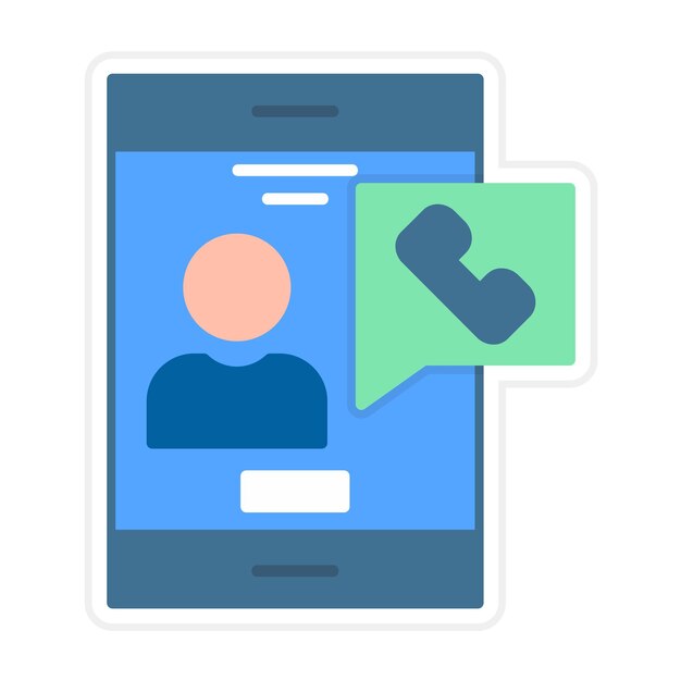 Vector el icono del vector de llamadas se puede utilizar para el conjunto de iconos de comunicaciones