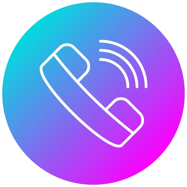 El icono del vector de llamadas se puede utilizar para el conjunto de iconos de comunicaciones