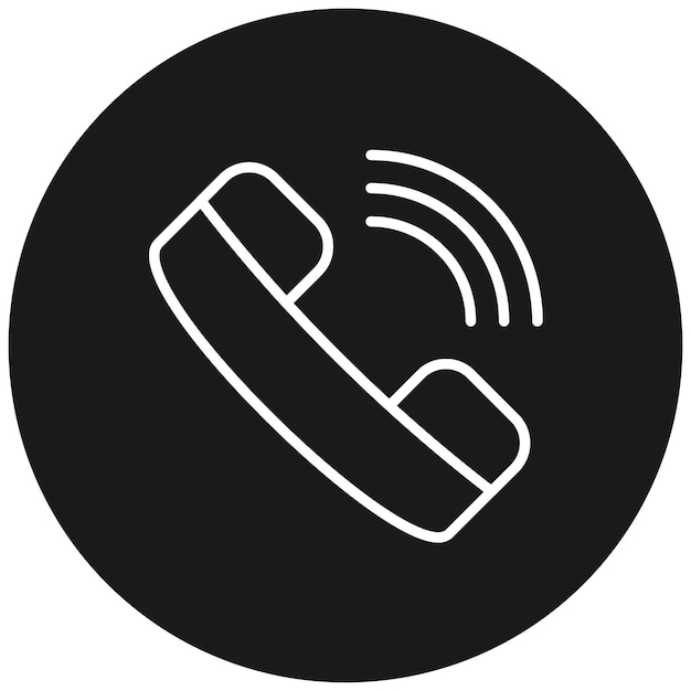 El icono del vector de llamadas se puede utilizar para el conjunto de iconos de comunicaciones