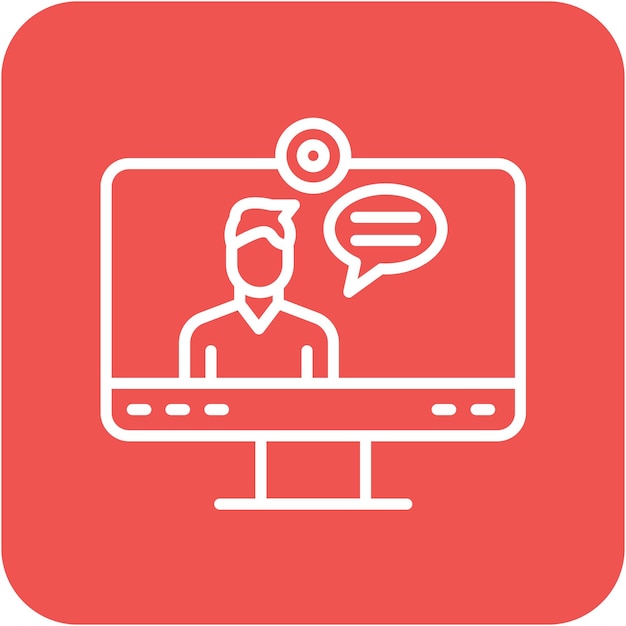 El icono del vector de llamadas de video se puede utilizar para el conjunto de iconos de comunicaciones