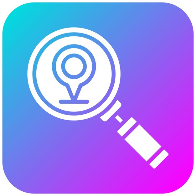 El icono del vector de localización de escaneo se puede utilizar para el conjunto de iconos de mapa y navegación