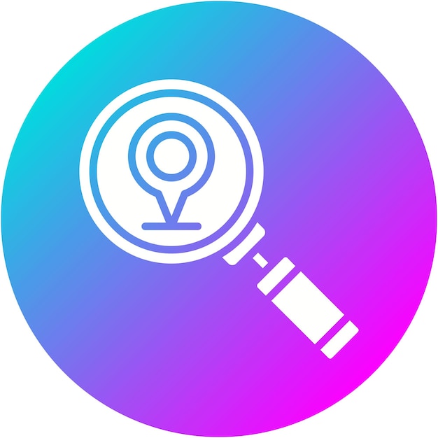 El icono del vector de localización de escaneo se puede utilizar para el conjunto de iconos de mapa y navegación