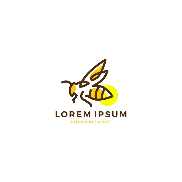 icono de vector de logo de luciérnaga