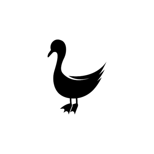 Icono de vector de logo de pato