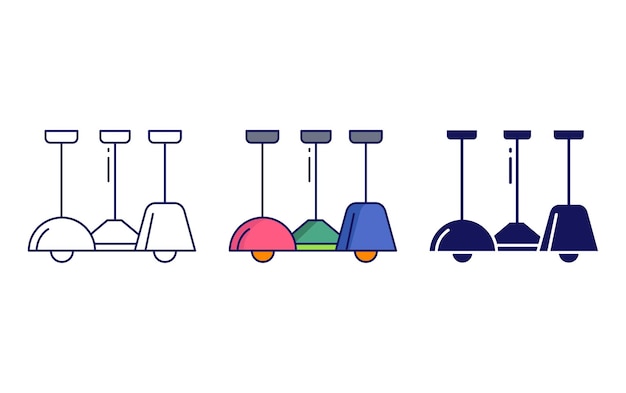 Icono de vector de luces